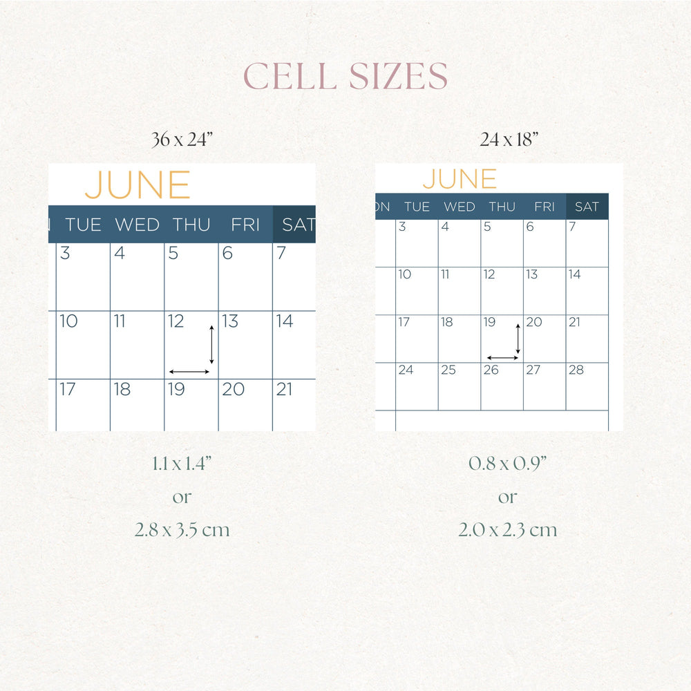 
                      
                        2024-2025 Full Year Wall Calendar, Modern Ochre School Calendar,
                      
                    