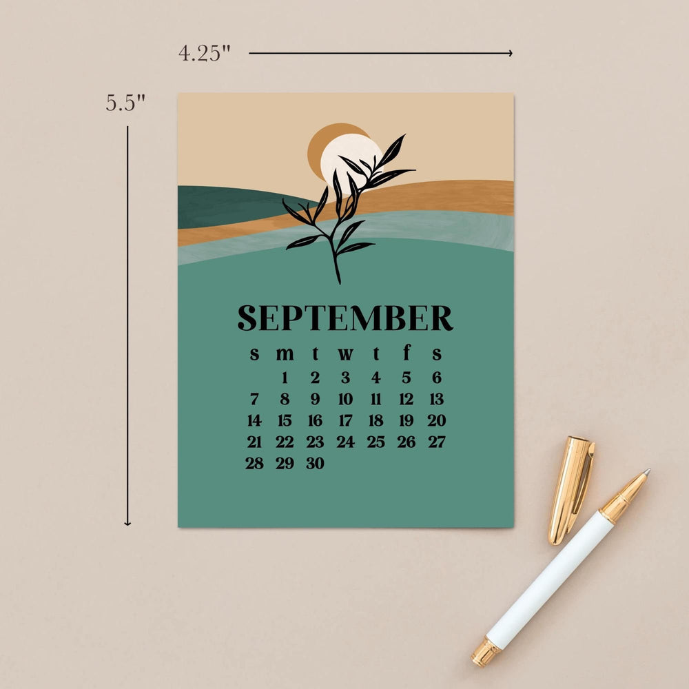 
                      
                        2025 Boho Landscape Illustrated Art Desk Calendar Cards, Thoughtful Gift For Nature Lovers,
                      
                    