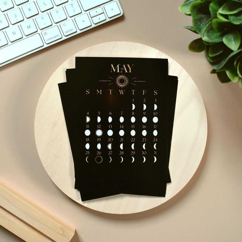 
                      
                        2025 Full Moon Desk Calendar With Stand, Lunar Phases Astrology Gifts For Friends,
                      
                    