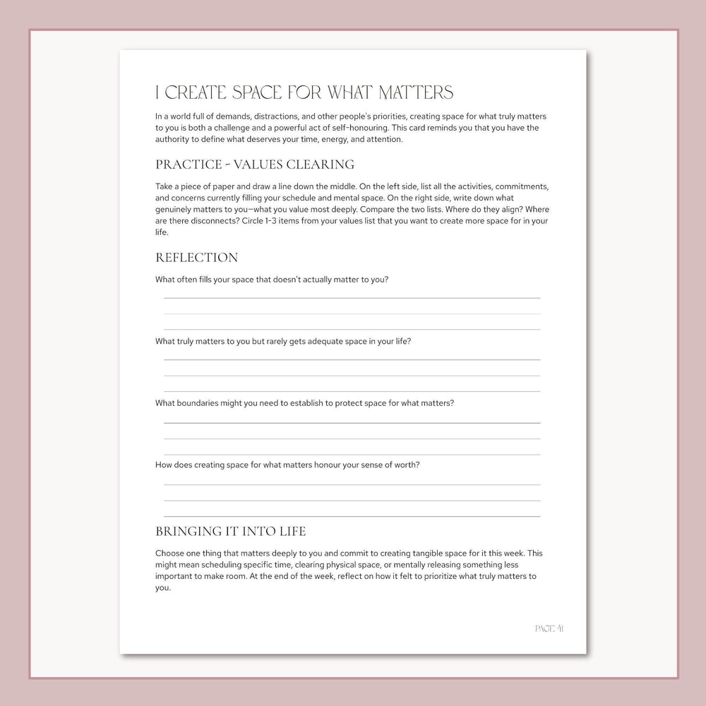 
                      
                        Printable Mindfulness Affirmation Cards & Self Care Journal for Anxiety Relief and Emotional Support
                      
                    