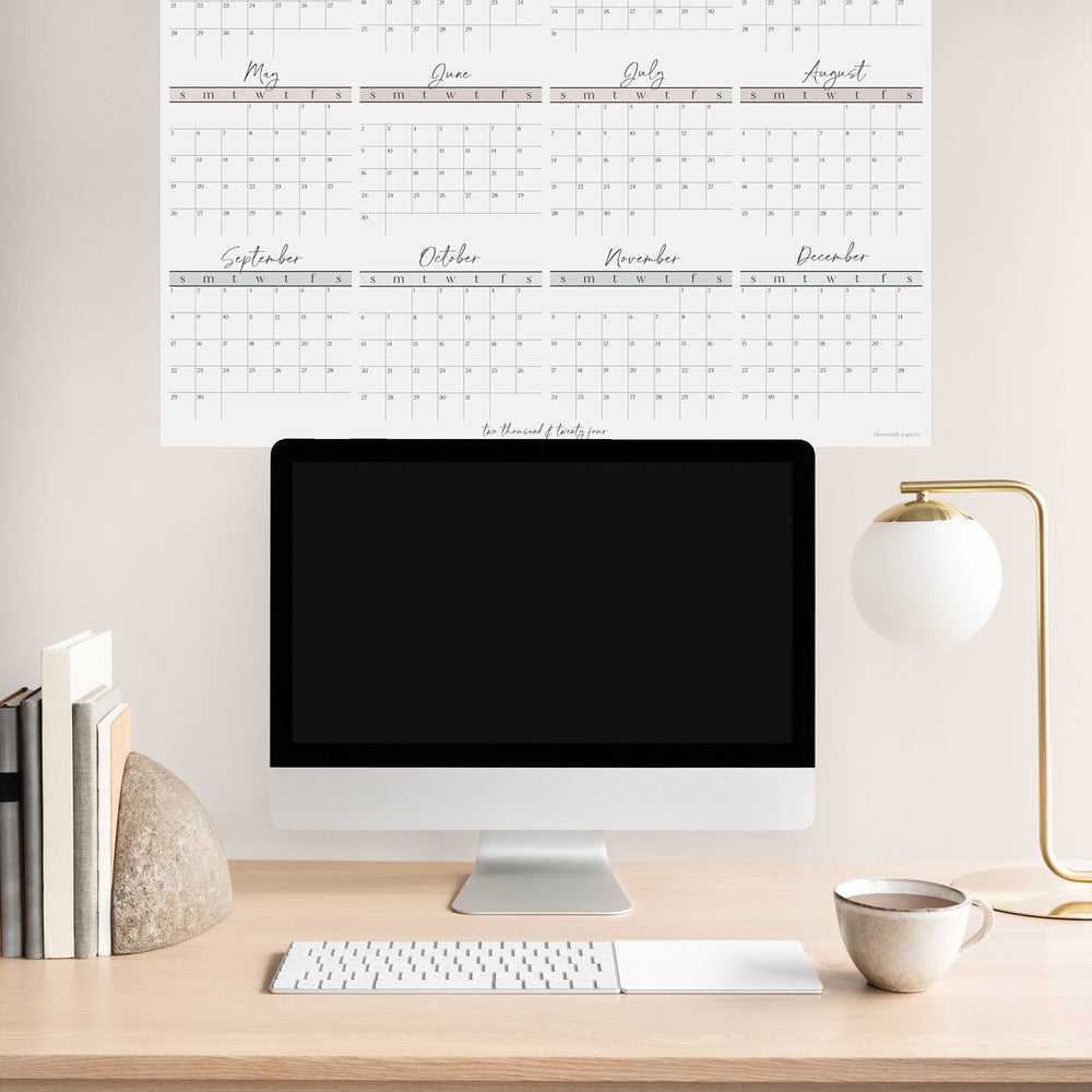 
                      
                        2024 Wall Planner In Scripted Simplicity
                      
                    