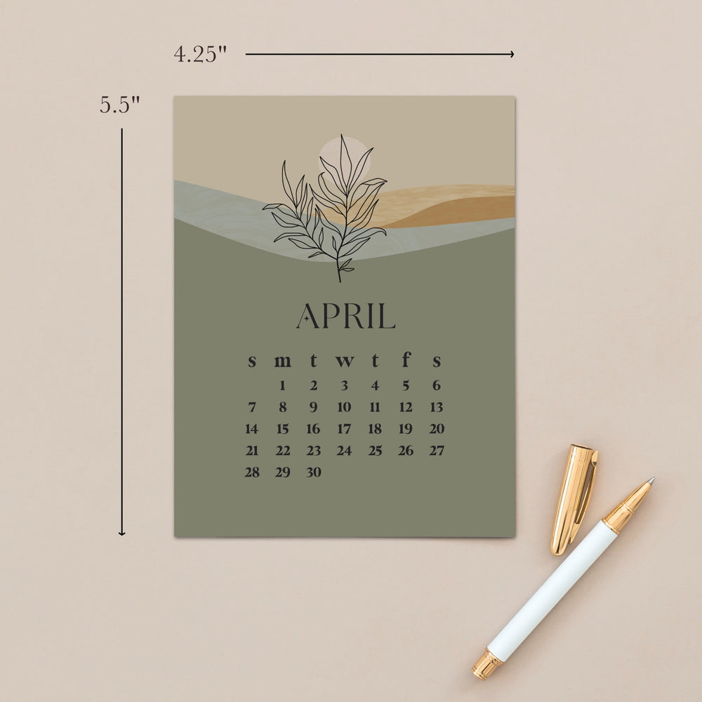 
                      
                        2024 Boho Landscape Desk Calendar With Maple Wood Stand
                      
                    