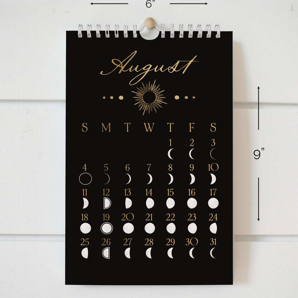 
                      
                        2024 Moon Calendar, Celestial Decorative Calendar, Unique Gift For Best Friend,
                      
                    