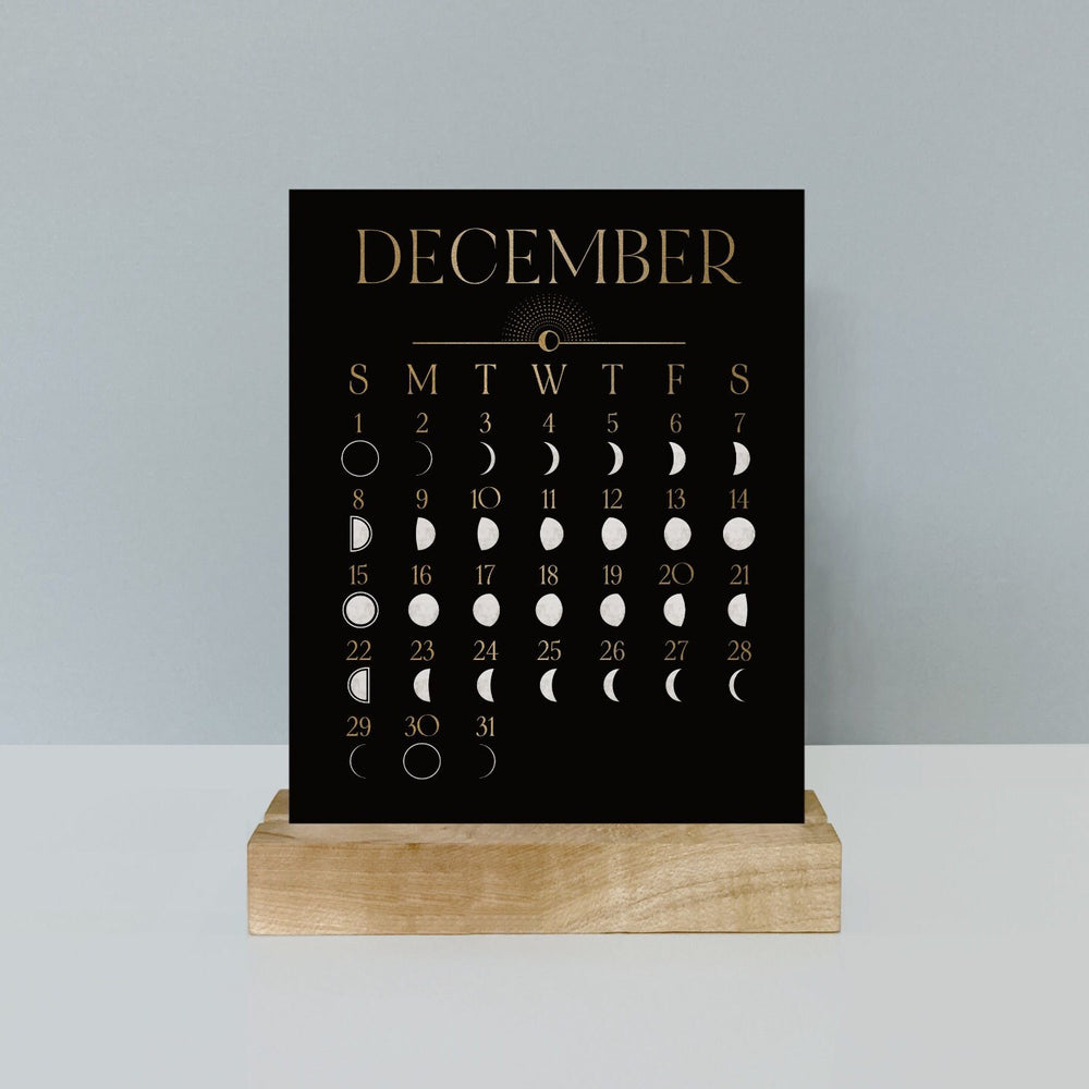 
                      
                        Moon Calendar 2024, Full Moon Desk Calendar, Coworker Gift, 
                      
                    