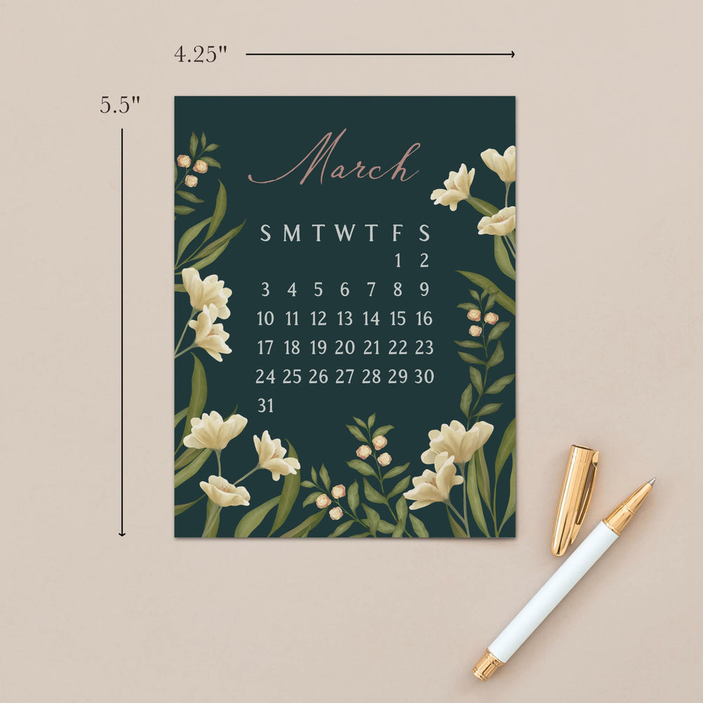 
                      
                        2024 Floral Art Calendar, Cottagecore Desk Calendar, Unique Daughter In Law Gift,
                      
                    